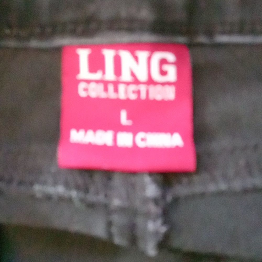 Ling Collection junior sz Lg black raw hem distressed overall shorts / - Picture 11 of 12